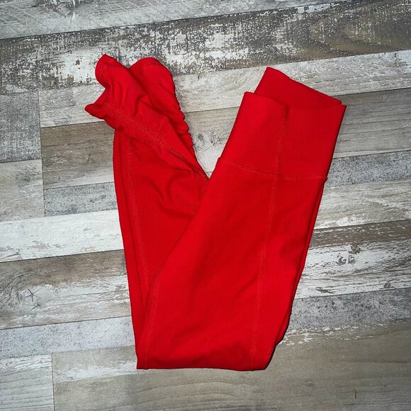 Wilo The Label High Rise Leggings Red Size S - Picture 1 of 6